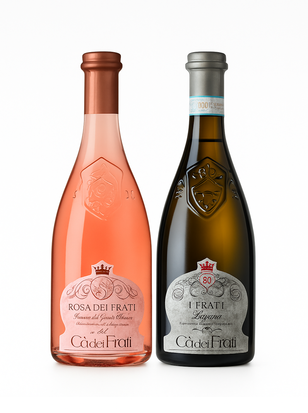 CÀ DEI FRATI Bundle - 6 x I FRATI LUGANA & 6 x ROSA DEI FRATI DOC